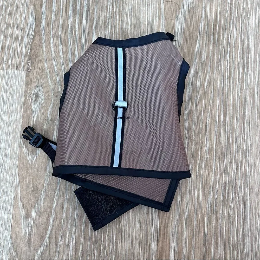 Light brown dog reflective jacket